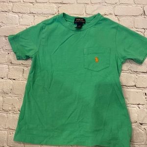 Green boys tee